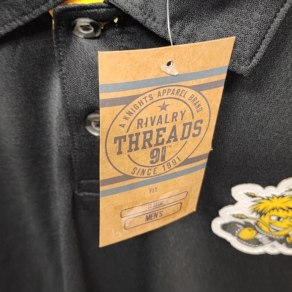 Wichita State Shockers Rivalry Threads 91 By Knights Apparel Men's Large Polo - Picture 8 of 10
